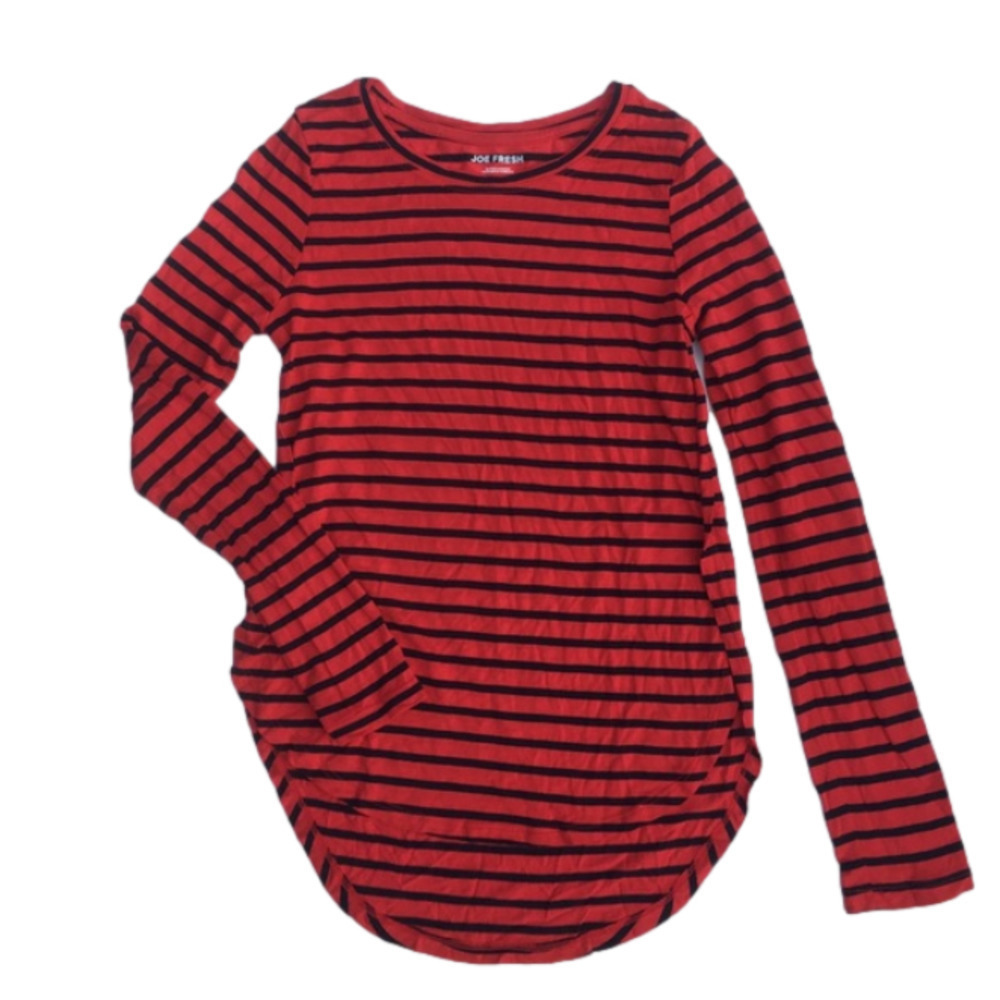 Joe fresh Girls high-low‎ hemline long sleeve tee